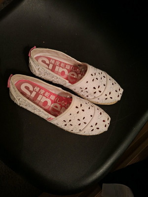 Superdry women's moccasins like new, white, size 38