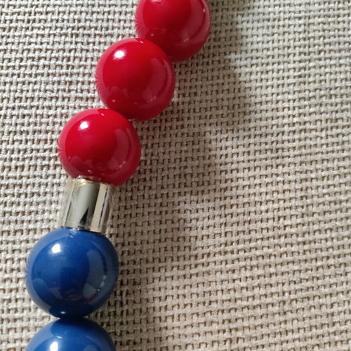 D&G necklace with steel and ceramic balls in new condition