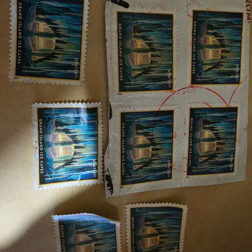 American express mail stamps used