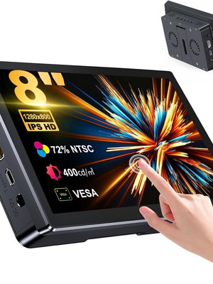 8-inch Touchscreen Monitor 1280x800 IPS with HDMI and Speakers, New
