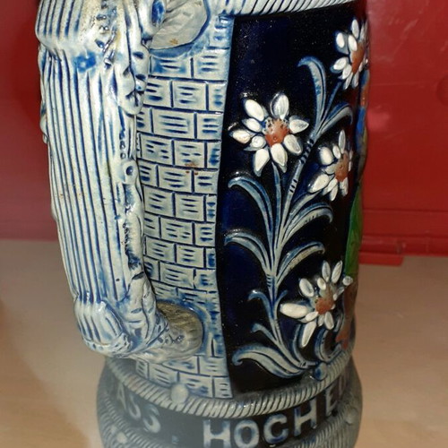 Original King beer stein used, vintage German collectible
