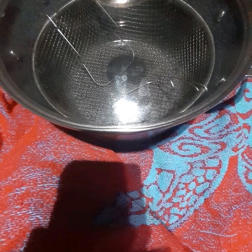 Neoflam Aluminum Fryer Pot 24 cm used with glass lid and basket