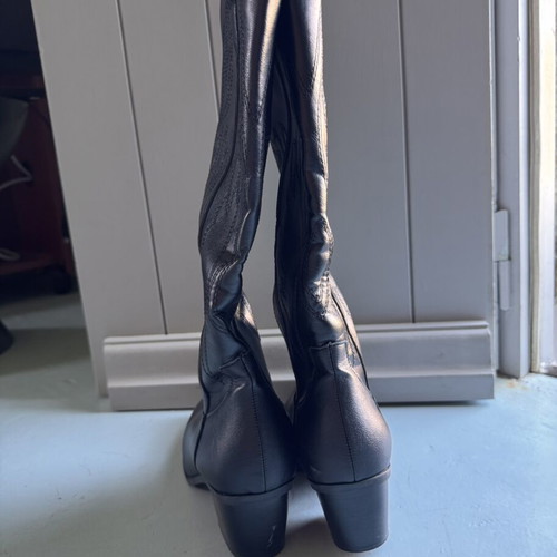 Black cowboy boots women's size 38
