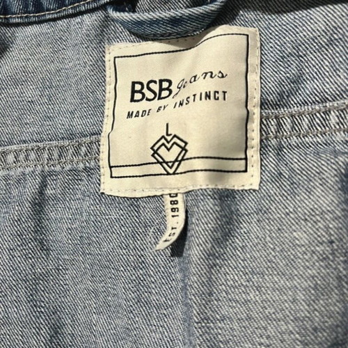 Bsb jean crop jacket like new, blue