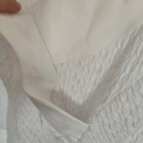Naracamicie white elastic wrap blouse size S like new