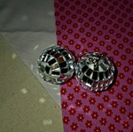 Mirrorball earrings handmade