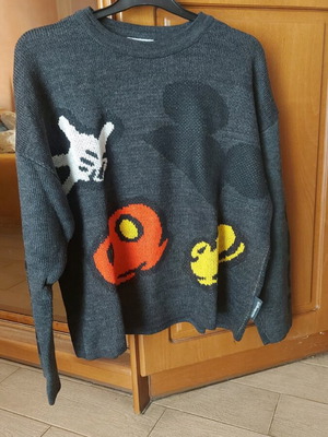 Disney wool pullover like new, size M/L, gray