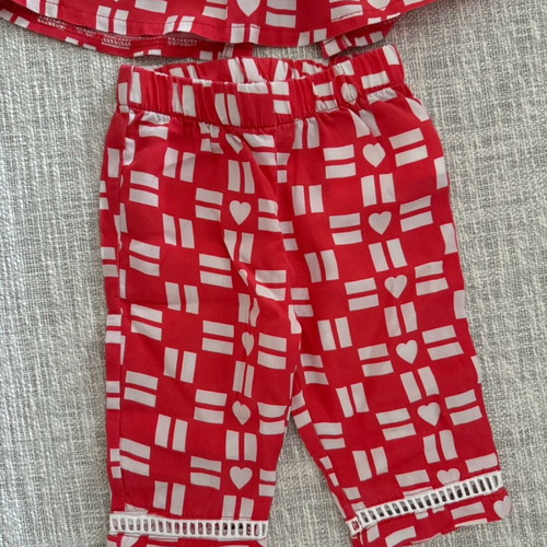 YELL OH! baby clothing set top and pants coral size 3-6 months new