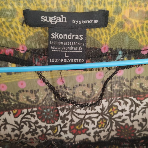 Boho blouse like new, multicolored, size L