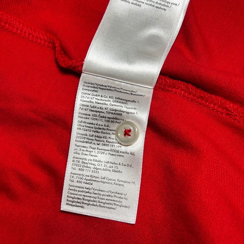Polo men's short-sleeve shirt red size XL like new
