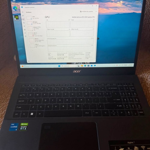 Acer Aspire 7 gaming laptop like new with Intel Core i5 and RTX 3050