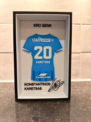 3D Jersey Frame Konstantinos Karetsas New Collectible Decorative 14x22cm
