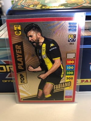 Panini Super League Top Player 353 Fabiano red card
