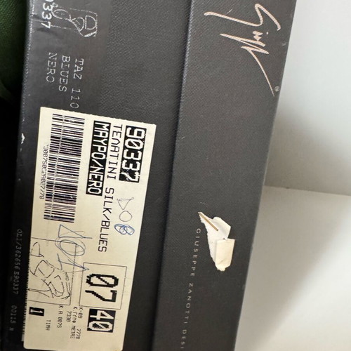 Giuseppe Zanotti high heel sandal new, size 40, black