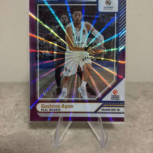 Donruss Basketball Euroleague Purple Laser Card Gustavo Ayon new