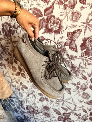 Clarks suede leather shoes size 36 used, ideal for narrow feet