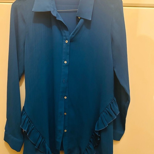 Zara shirt like new, blue roua-electric, size XS/S
