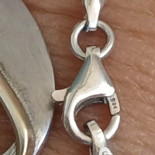 925 silver necklace with 42 cm chain and 3 cm extension