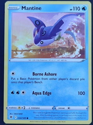 Mantine Pokémon Card Astral Radiance near mint