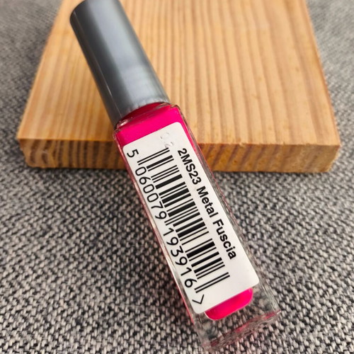 2MAD Nail Art Varnish Metal Fuscia 8 ml new