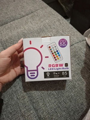 Led RGBW bulbs new with BoxNow