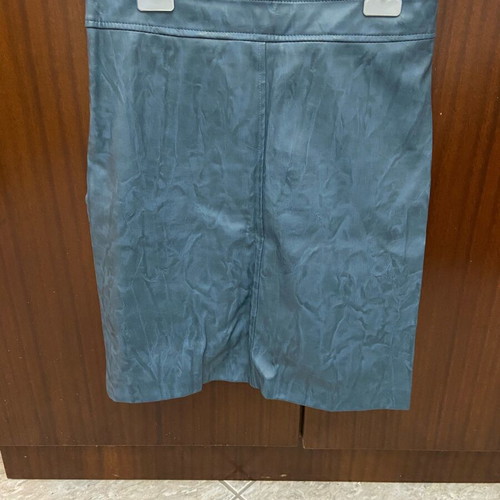 Leather skirt like new, blue, size M / 38 / 10