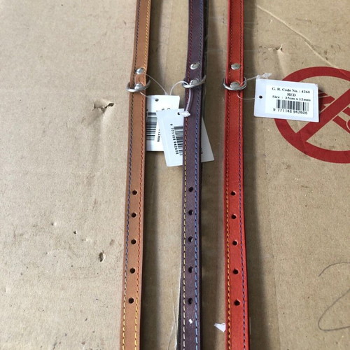 Pet Camelot Nubuck leather collar 12mm x 35cm new