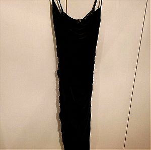 Φόρεμα Μαύρο με σούρες