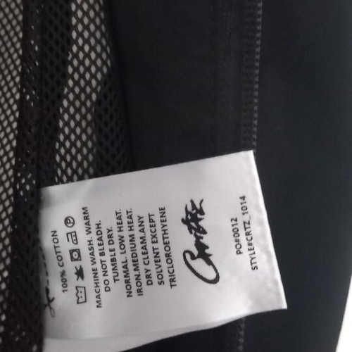 Corteiz Alcatraz windbreaker jacket black and white, size M