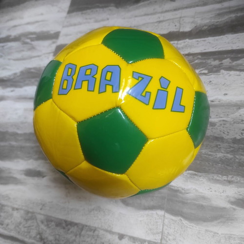 Football ball Brazil official size 5 new, uninflated