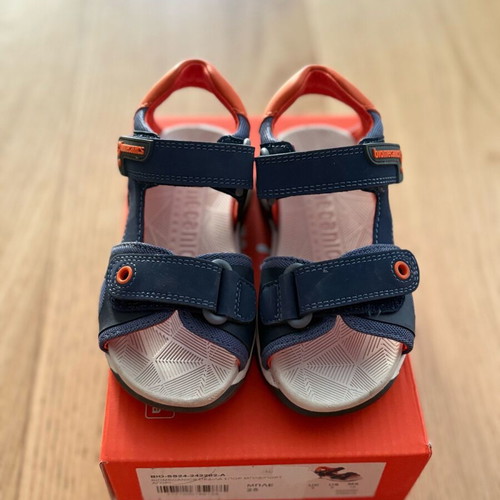 Biomecanics sandals like new, leather, size 25, blue orange