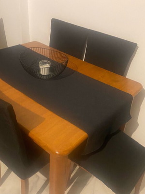Wooden dining set with 6 chairs