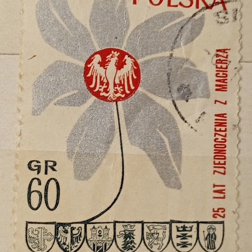 Poland stamp used