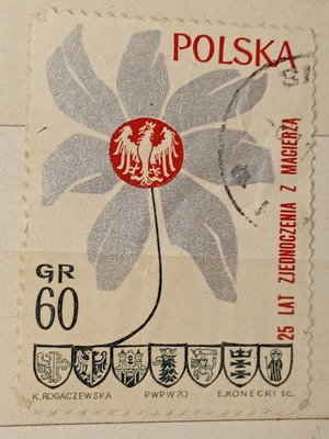 Poland stamp used