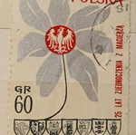 Poland stamp used