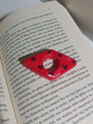 Handmade clay page holder new
