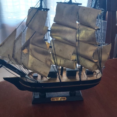 Cutty Sark wooden decorative ship used
