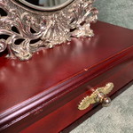 Small Antique Style Jewelry Box Dressing Table with Mirror like new