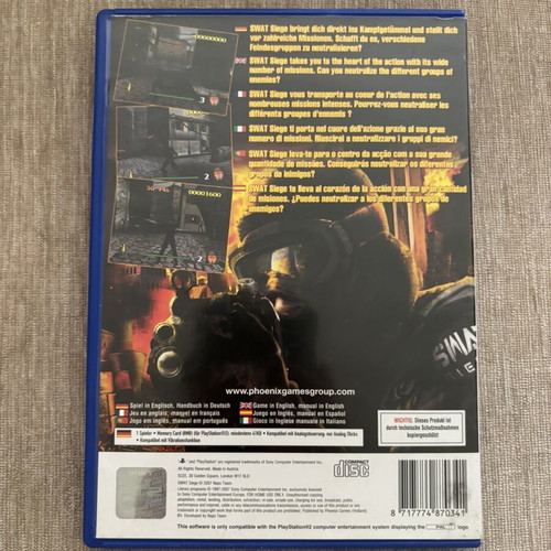Swat Siege PlayStation 2 PS2 English complete used