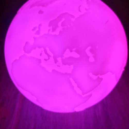 World globe lamp
