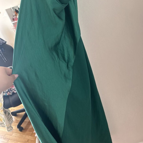 Mango green long dress like new, size S