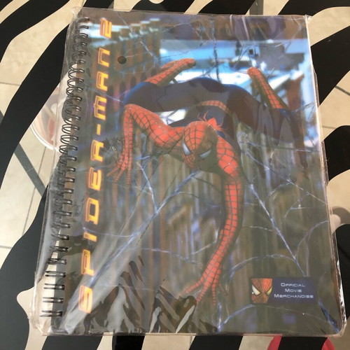 Spider-Man 2 softcover spiral notebook set new 26x20cm with ruler and triangle