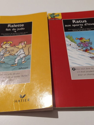Ratus Poche βιβλιαράκια γαλλικών σαν καινούργια, σετ 2 τεμαχίων
