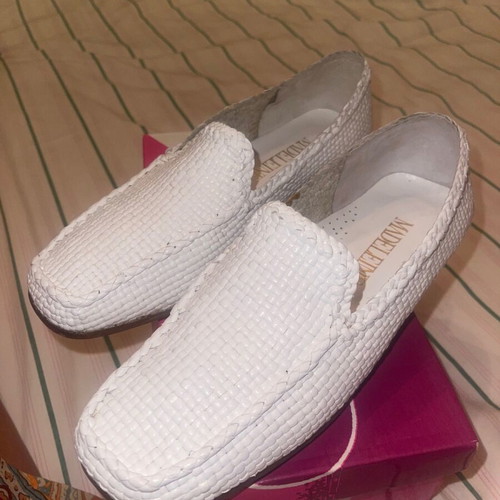 Leather moccasins with wooden heel like new, size 38
