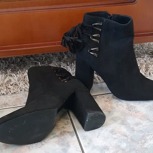 Exe suede ankle boots like new, 10 cm heel, size 36, black