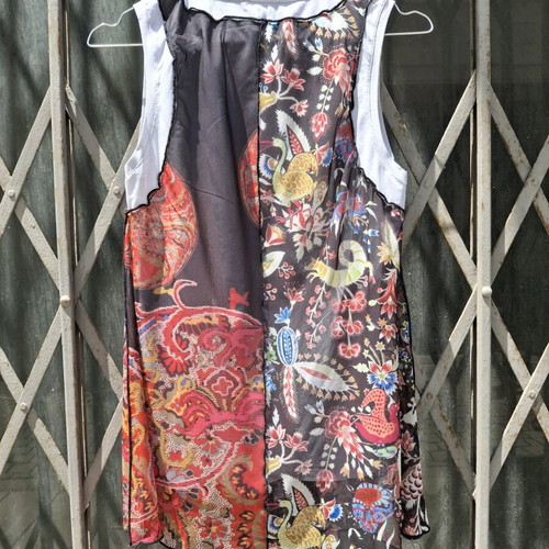 Desigual vintage layered tank top size M like new, colorful