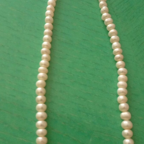 Vintage necklace with freshwater potato pearls, like new, 44 cm
