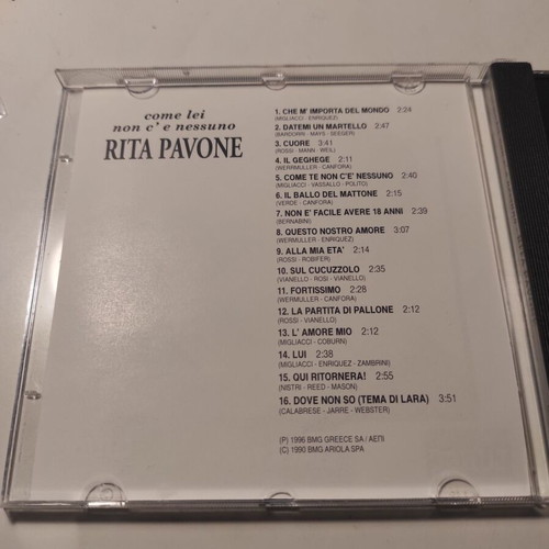 Rita Pavone Come Lei Non C'è Nessuno CD like new, pop