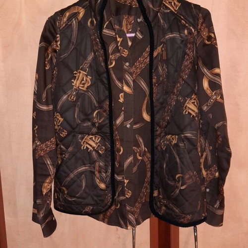 Ralph Lauren women's shirt-vest set like new, beige-brown