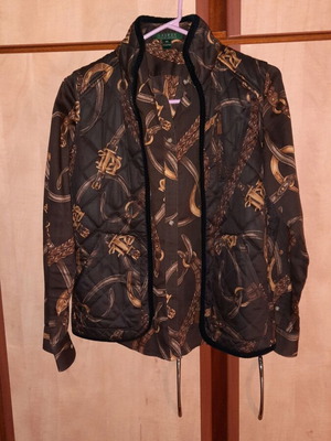 Ralph Lauren women's shirt-vest set like new, beige-brown